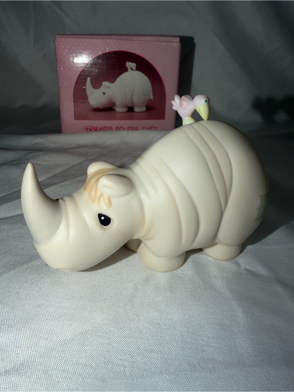 Precious Moments "Friends To The End" Rhino Figurine - 104418 - Vintage 1988 Box - Picture 4 of 13